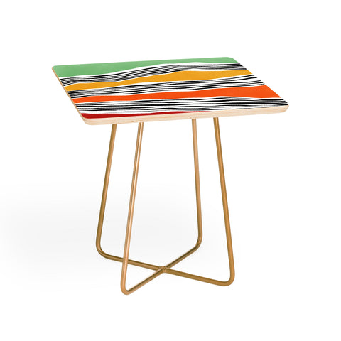Viviana Gonzalez Modern irregular Stripes 06 Side Table