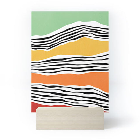 Viviana Gonzalez Modern irregular Stripes 06 Mini Art Print