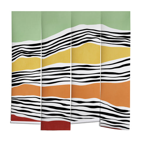Viviana Gonzalez Modern irregular Stripes 06 Wall Mural