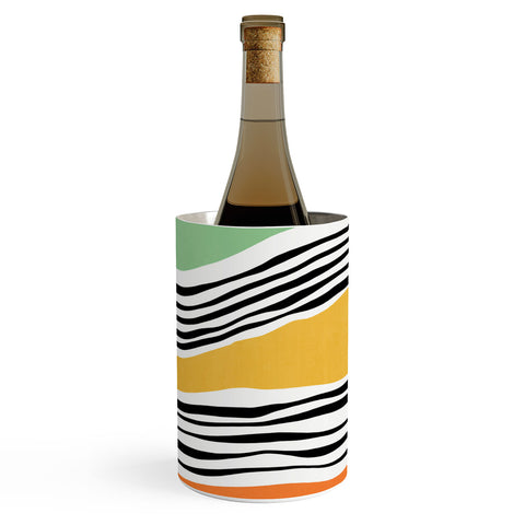 Viviana Gonzalez Modern irregular Stripes 06 Wine Chiller