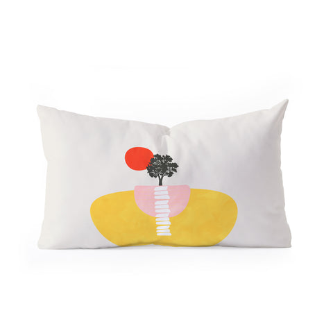 Viviana Gonzalez Modern shapes 5 Oblong Throw Pillow