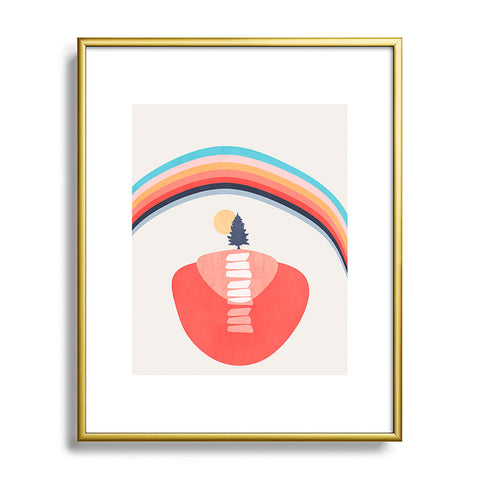 Viviana Gonzalez Modern shapes 6 Metal Framed Art Print