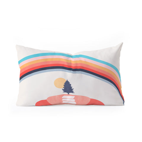 Viviana Gonzalez Modern shapes 6 Oblong Throw Pillow