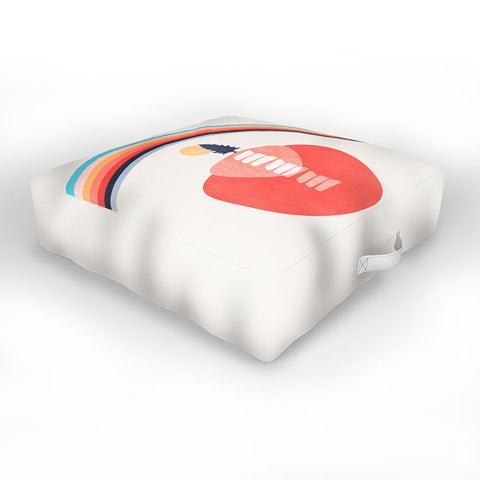 Viviana Gonzalez Modern shapes 6 Outdoor Floor Cushion