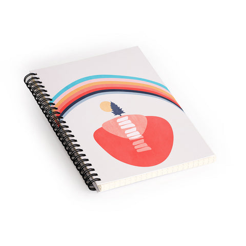 Viviana Gonzalez Modern shapes 6 Spiral Notebook