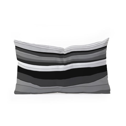 Viviana Gonzalez Monochrome vibes 01 Oblong Throw Pillow