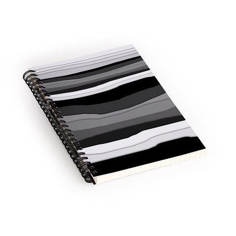Viviana Gonzalez Monochrome vibes 01 Spiral Notebook