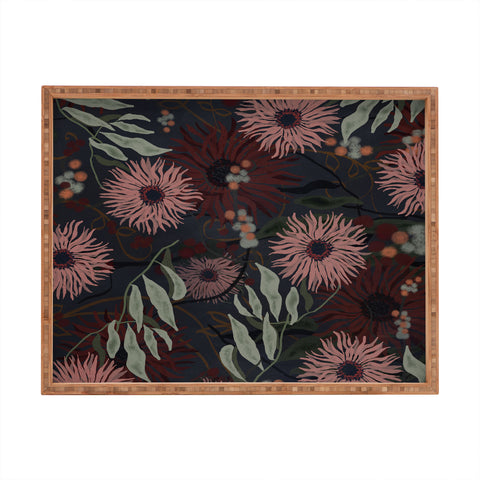 Viviana Gonzalez Moody Blooms 01 Rectangular Tray