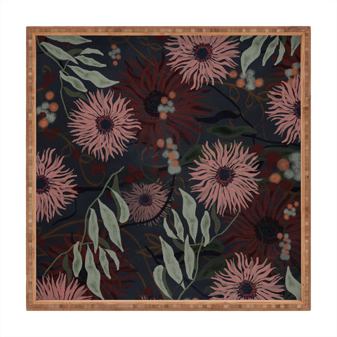 Viviana Gonzalez Moody Blooms 01 Square Tray