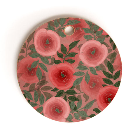Viviana Gonzalez Moody Blooms 02 Cutting Board Round