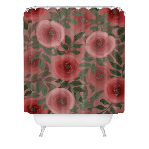 Viviana Gonzalez Moody Blooms 02 Shower Curtain