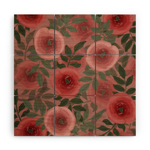 Viviana Gonzalez Moody Blooms 02 Wood Wall Mural