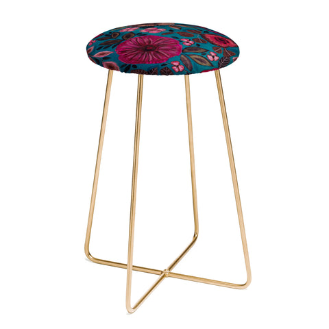 Viviana Gonzalez Moody Blooms 03 Counter Stool