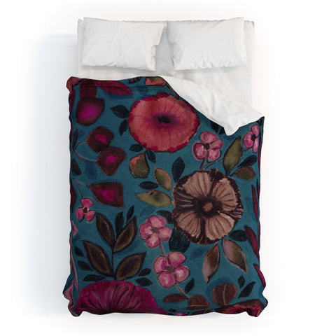Viviana Gonzalez Moody Blooms 03 Duvet Cover
