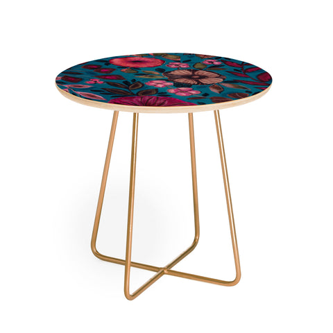 Viviana Gonzalez Moody Blooms 03 Round Side Table