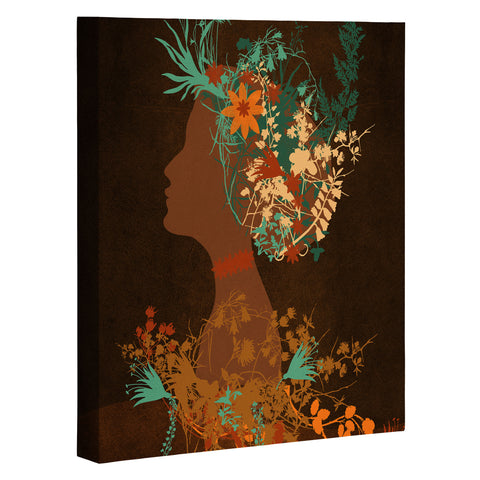 Viviana Gonzalez Mujer Floral I Art Canvas