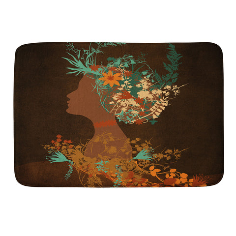Viviana Gonzalez Mujer Floral I Memory Foam Bath Mat