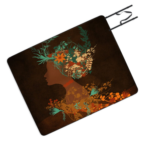 Viviana Gonzalez Mujer Floral I Picnic Blanket