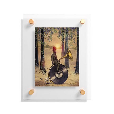 Viviana Gonzalez Music man in the forest Floating Acrylic Print
