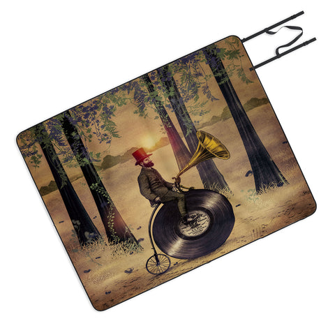 Viviana Gonzalez Music man in the forest Picnic Blanket