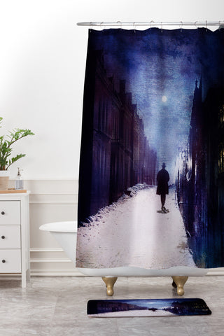 Viviana Gonzalez Music man walk Shower Curtain And Mat