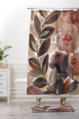 Viviana Gonzalez Nature Love Botanical 3 Shower Curtain And Mat