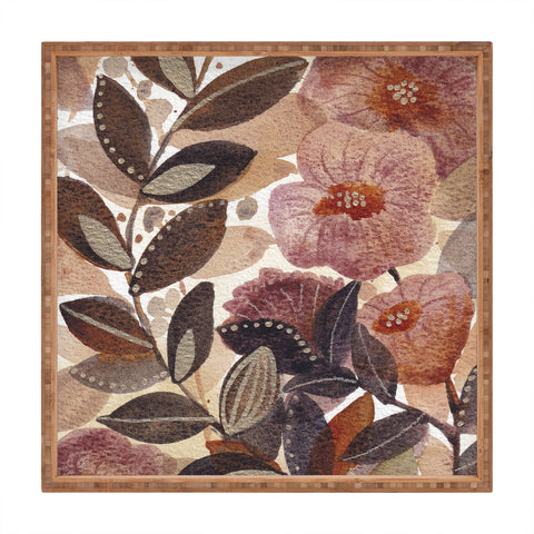 Viviana Gonzalez Nature Love Botanical 3 Square Tray
