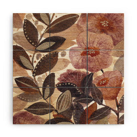 Viviana Gonzalez Nature Love Botanical 3 Wood Wall Mural