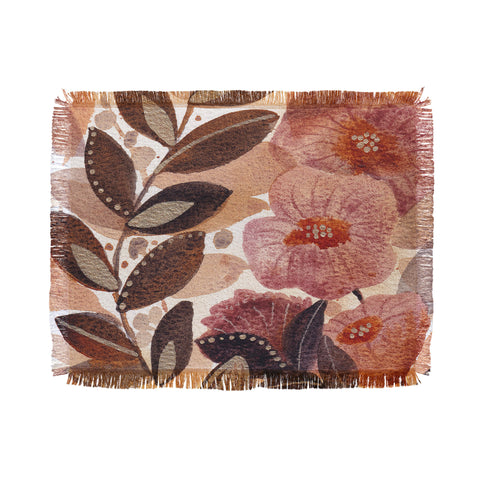 Viviana Gonzalez Nature Love Botanical 3 Throw Blanket