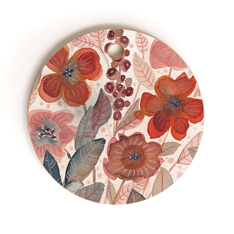 Viviana Gonzalez Nature Love Botanical 4 Cutting Board Round
