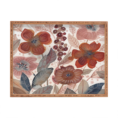 Viviana Gonzalez Nature Love Botanical 4 Rectangular Tray