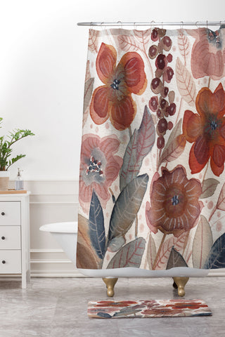Viviana Gonzalez Nature Love Botanical 4 Shower Curtain And Mat