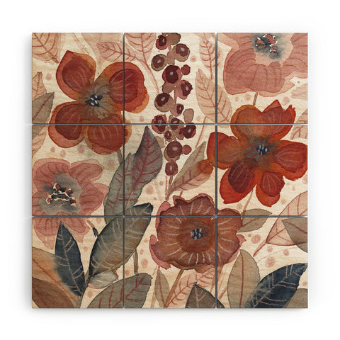 Viviana Gonzalez Nature Love Botanical 4 Wood Wall Mural