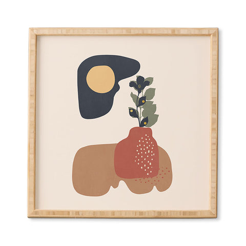 Viviana Gonzalez Organic shapes 1 Framed Wall Art