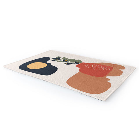 Viviana Gonzalez Organic shapes 1 Area Rug