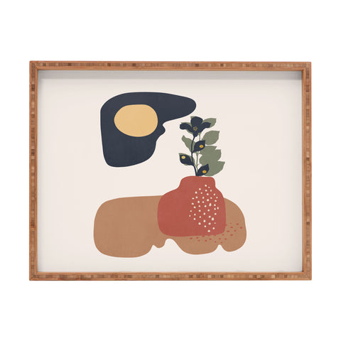 Viviana Gonzalez Organic shapes 1 Rectangular Tray