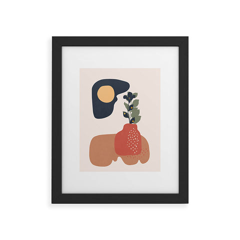 Viviana Gonzalez Organic shapes 1 Framed Art Print