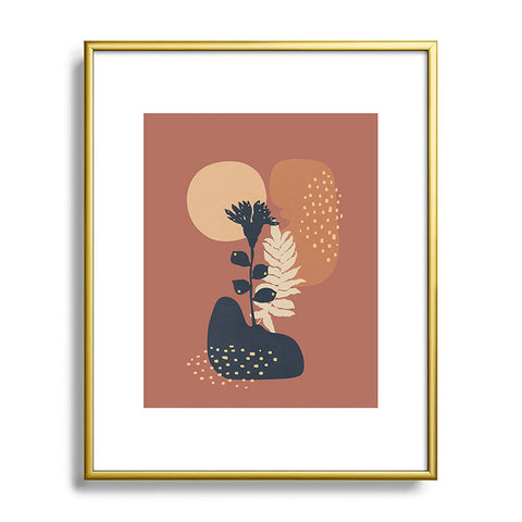 Viviana Gonzalez Organic shapes 3 Metal Framed Art Print