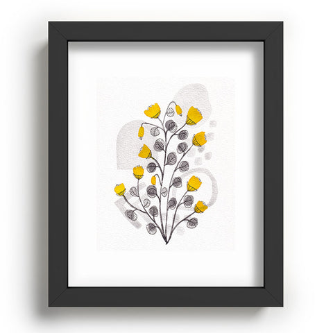 Viviana Gonzalez Organic watercolor botanicals1 Recessed Framing Rectangle