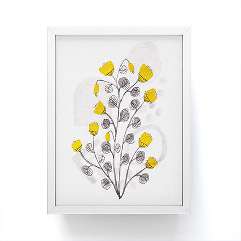 Viviana Gonzalez Organic watercolor botanicals1 Framed Mini Art Print