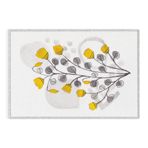 Viviana Gonzalez Organic watercolor botanicals1 Outdoor Rug