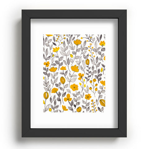 Viviana Gonzalez Organic watercolor botanicals2 Recessed Framing Rectangle