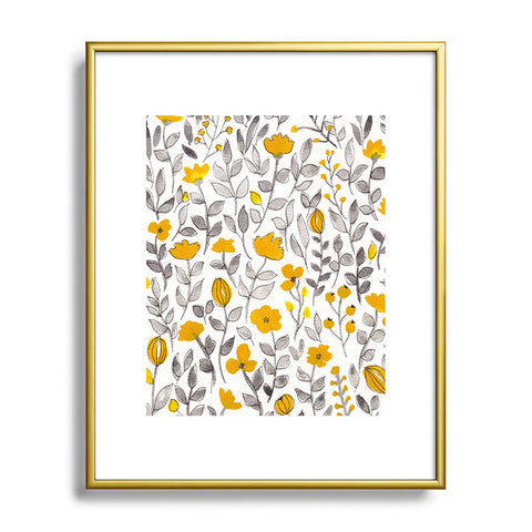 Viviana Gonzalez Organic watercolor botanicals2 Metal Framed Art Print