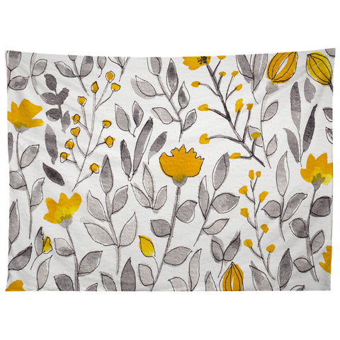 Viviana Gonzalez Organic watercolor botanicals2 Tapestry