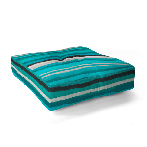 Viviana Gonzalez Painting Stripes 01 Floor Pillow Square