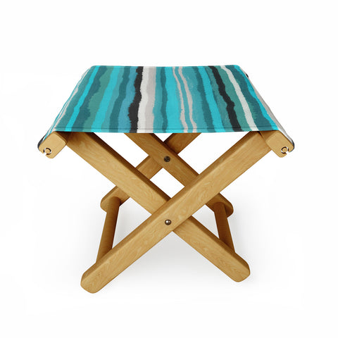 Viviana Gonzalez Painting Stripes 01 Folding Stool