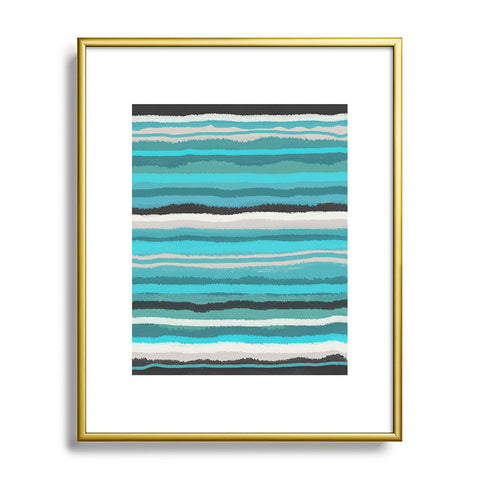 Viviana Gonzalez Painting Stripes 01 Metal Framed Art Print