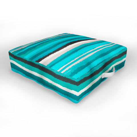 Viviana Gonzalez Painting Stripes 01 Outdoor Floor Cushion