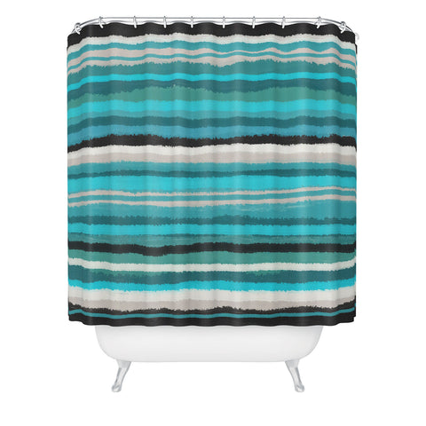 Viviana Gonzalez Painting Stripes 01 Shower Curtain