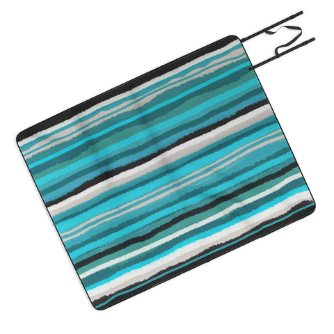 Viviana Gonzalez Painting Stripes 01 Picnic Blanket